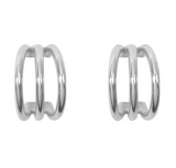 C-shaped hollow line men and women earrings – Gifts for Her — 1