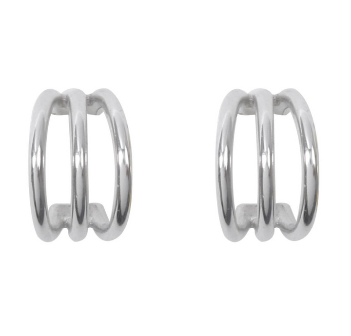 C-shaped hollow line men and women earrings – Gifts for Her — 1