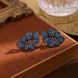 Women's Micro Inlaid Zircon Flower Earrings – Gifts for Her — 8