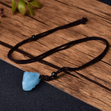 Natural Aquamarine Blue Pendant – Jewelry Gift Ideas — 2