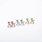 925 sterling silver simple cross stud – Everyday Gifts — 1