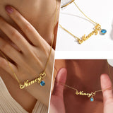 Personalised Birthstone Pendant Letter Necklace – Jewelry Gift Ideas — 7