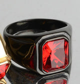 Artificial Zircon Electric Black Gold Stainless Steel – Useful Gifts — 3
