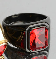 Artificial Zircon Electric Black Gold Stainless Steel – Useful Gifts — 3