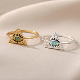 Zircon Triangle Ring Niche Design – Practical Gifts — 2