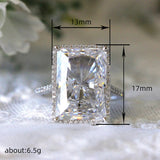 Bright Rectangular Eye-catching Ring Fashion Simple – Stylish Gifts — 5