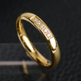 Titanium Steel Crystal Zircon Ring Stainless – Small Gift Ideas — 1