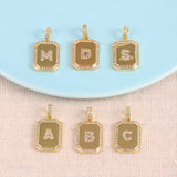 18K Gold Inlaid Zircon Letter Necklace For Women – Jewelry Gift Ideas — 14