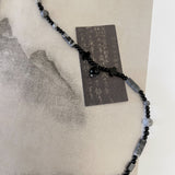 Ink Beaded Black Agate Pendant Necklace – Jewelry Gift Ideas — 4