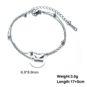 Cut Titanium Steel Double-layer Chain 26 Letters – Jewelry Gift Ideas — 13