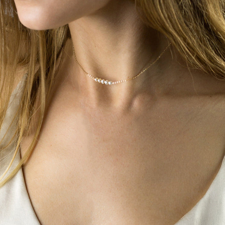 Simple Handmade Beaded Crystal Necklace 316L – Jewelry Gift Ideas — 1