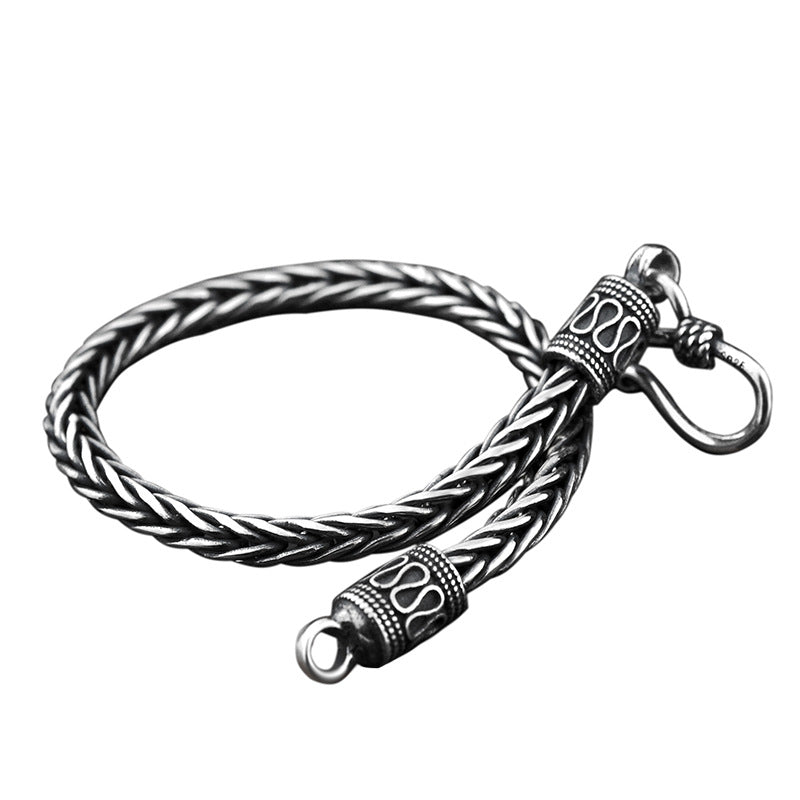 925 silver vintage Thai silver twine chain – Special Occasion Gifts — 1