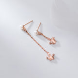 Crown-studded pearl asymmetrical earrings – Unique Gift Ideas — 4