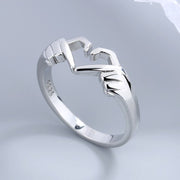 Women's Fashion And Simple Personality With Heart Ring – Stylish Gifts — 1