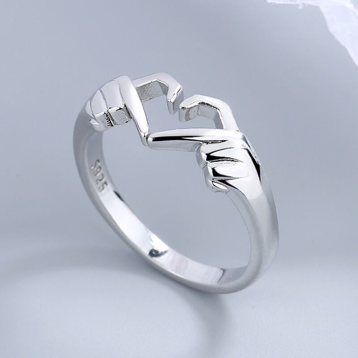 Women's Fashion And Simple Personality With Heart Ring – Stylish Gifts — 1