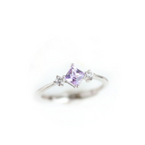 Lilac Princess Square Sterling Silver Ring – Everyday Gifts — 2