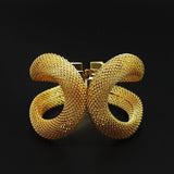 Gold Mesh Design Stretch Bracelet Accessory – Stylish Gifts — 4