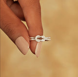 Friendship Love Knot Ring Knotted Flower Ring – Gifts for Couples — 5