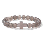 Stone Bead Cross Bracelet Women's Simple Retro – Jewelry Gift Ideas — 13