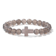 Stone Bead Cross Bracelet Women's Simple Retro – Jewelry Gift Ideas — 13