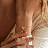 Korean Style Copper Diamond Water Drop Bracelet – Stylish Gifts — 2