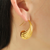 French Entry Lux Vintage 18K Gold Plating Geometric – Thoughtful Gifts — 1