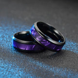 Men's Classic Black Stainless Steel Couple Ring – Gifts for Him — 1