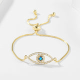 Women's Copper Set Zirconia Pull Eye Bracelet – Jewelry Gift Ideas — 1
