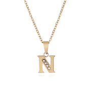 Diamond Necklace With English Letters – Jewelry Gift Ideas — 12