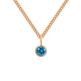 Stainless Steel Necklace With Diamond Birthstone – Jewelry Gift Ideas — 10