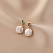 French Vintage Pearl Earrings Baroque Irregular – Surprise Gifts — 9