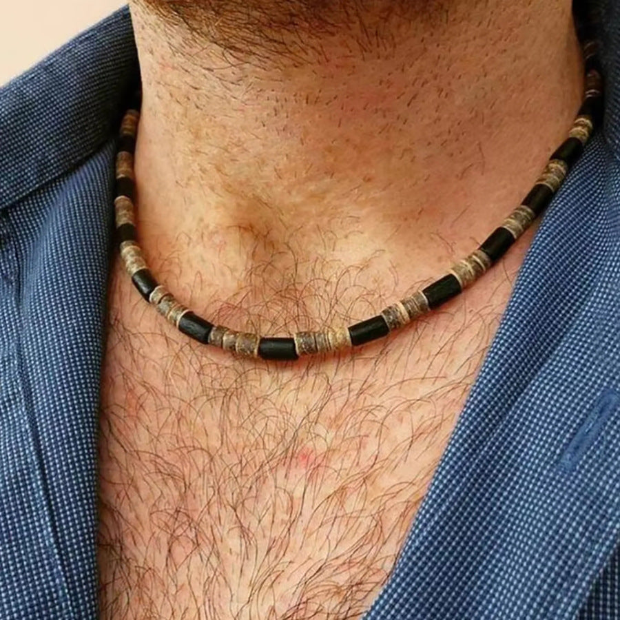 Men's Bohemian Style Simple Wood Piece Coconut – Jewelry Gift Ideas — 1