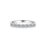 Women's Fashion Casual Sterling Silver Color Row – Stylish Gifts — 9