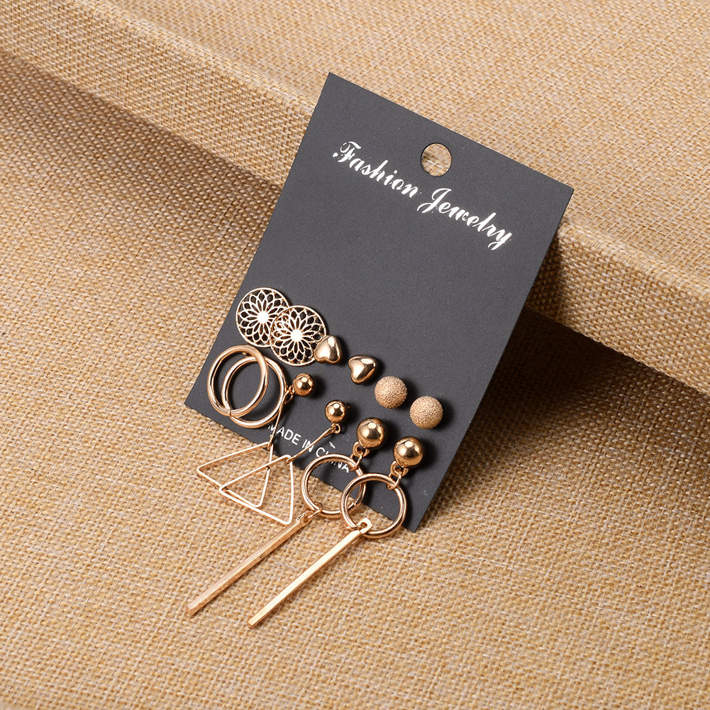 Love Frosted Geometric Tassel Earring Set – Jewelry Gift Ideas — 1