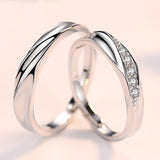 Women's Sterling Silver Couple Ring – Gifts for Her — 1