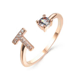 Design Adjustable 26 Initial Letter Ring Fashion – Stylish Gifts — 10