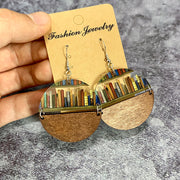 Classic Droplet Splice Bookcase Acrylic Earrings – Stylish Gifts — 5