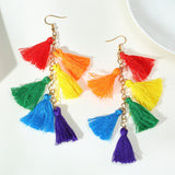 Rainbow Tassel Earrings Personality Fashion – Stylish Gifts — 2