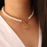 Ot Buckle Drop Ball Pearl Retro Necklace Women – Jewelry Gift Ideas — 2