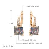 Women's Retro Fashion Earrings With Colorful Zircon – Gifts for Her — 2