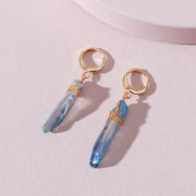 Women's Stone Crystal Teeth Geometric Earrings – Gifts for Her — 1