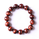 Natural Red Tiger Eye Gemstone Single Circle – Jewelry Gift Ideas — 2