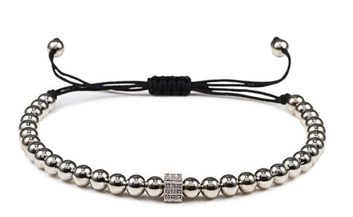 Beaded Bracelet Micropaved Zircon Color – Jewelry Gift Ideas — 1