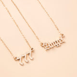 Gold Letter Angel Number 444 777 Multi-layer Chain – Gifts for Her — 8