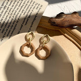 Autumn and winter geometric earrings female – Gifts for Her — 9