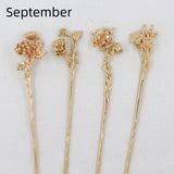 Antique Material Flower Season Hairpin – Stylish Gifts — 16