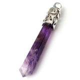 Natural amethyst hexagon pendant – Jewelry Gift Ideas — 3