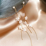 Temperament Long Tassel Earrings Rose Earrings Women – Gifts for Her — 5