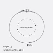 Women's Titanium Steel Snake Bone Chain Bracelet – Jewelry Gift Ideas — 9
