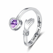 Love Hug Hands Diamond-studded Ring Female – Gifts for Her — 7